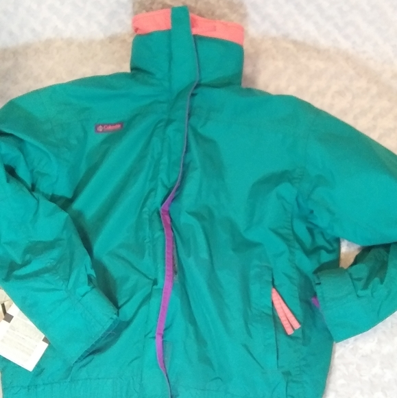 Columbia Jackets & Blazers - Columbia Vintage Retro Bugaboo 3-in-1 green/purple